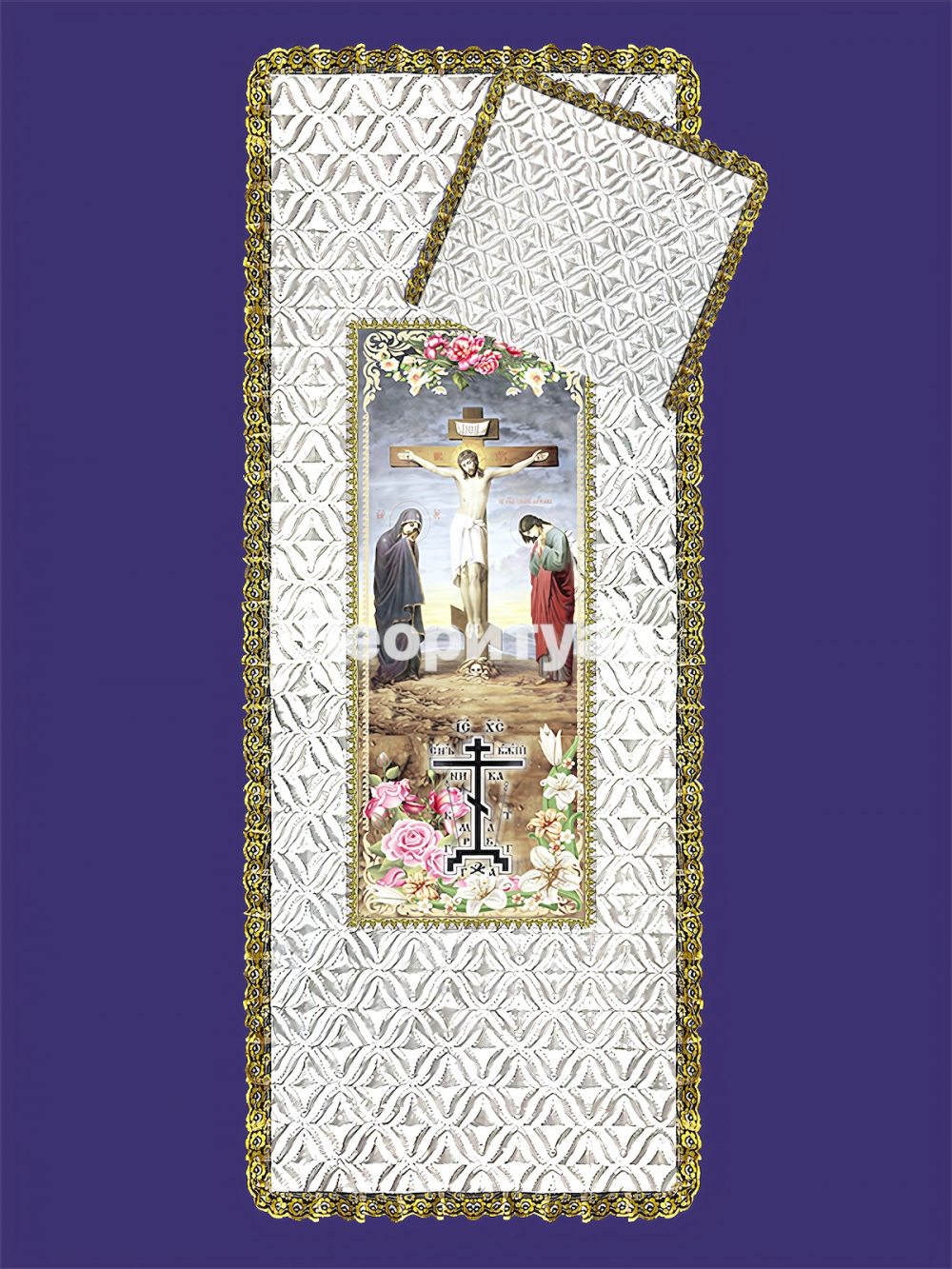 Комплект ритуальный Покрывало 208х100см, наволочка 50х52см