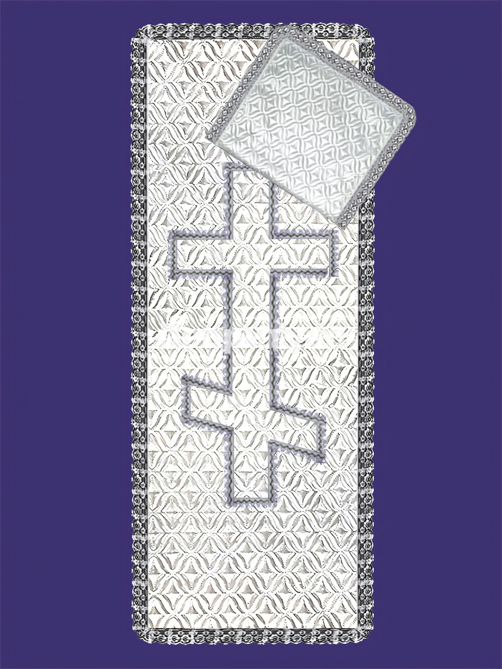 Комплект ритуальный Покрывало 208х100см, наволочка 50х52см