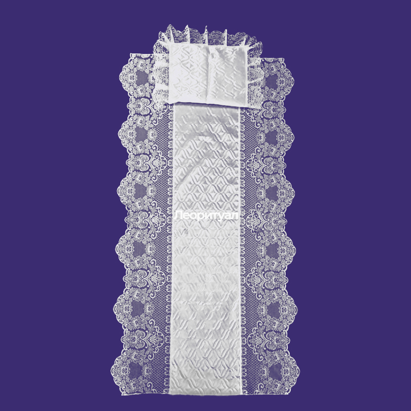 Комплект ритуальный Покрывало 200х105 см, наволочка 67х47 см