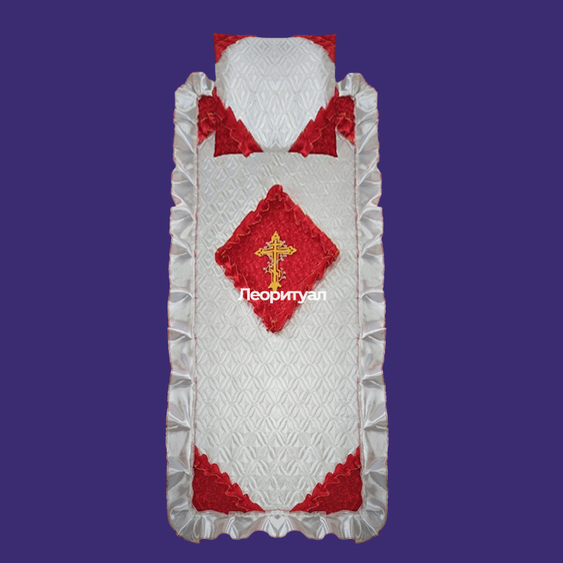 Комплект ритуальный Покрывало 205х100 см, наволочка 50х47 см