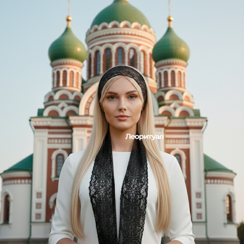 Повязка ритуальная 129х10 см